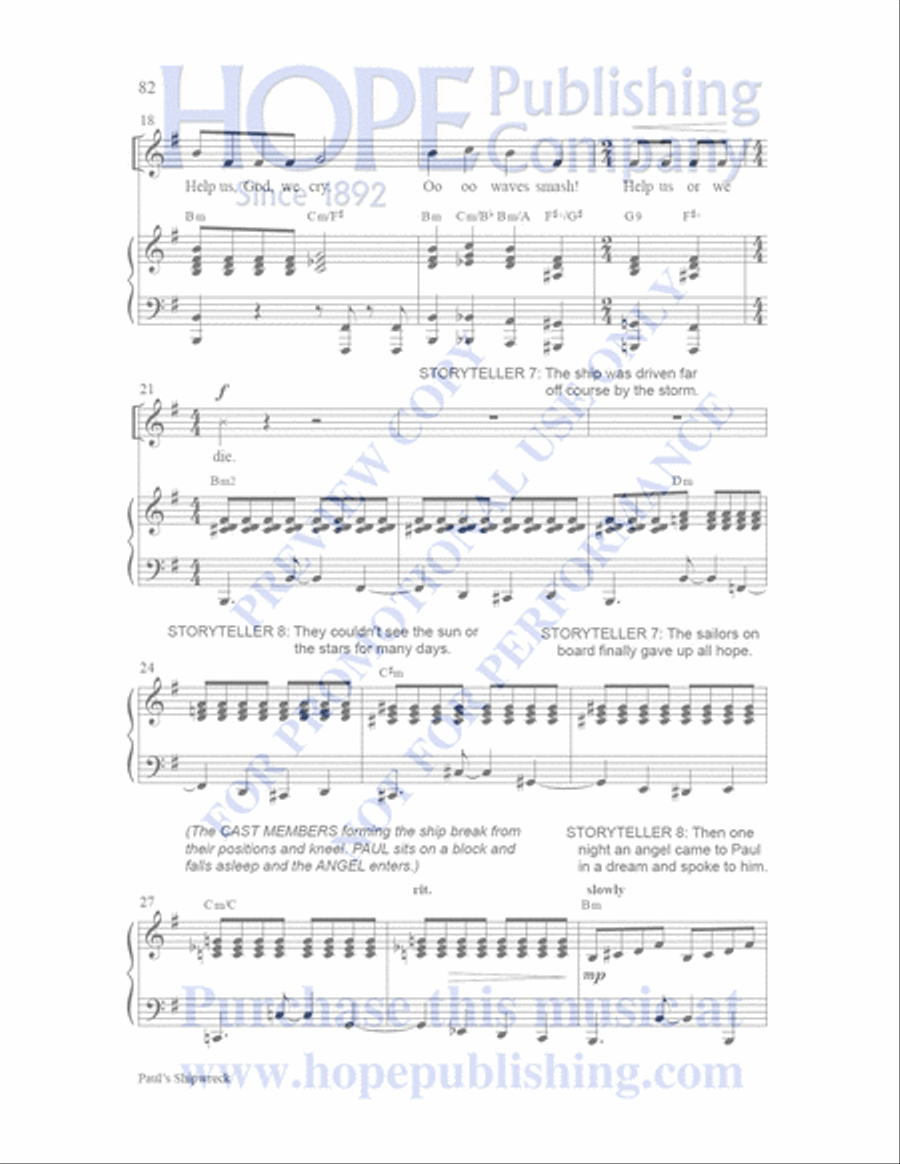 Sailor's Bible Children's Choir scores gallery preview page 83