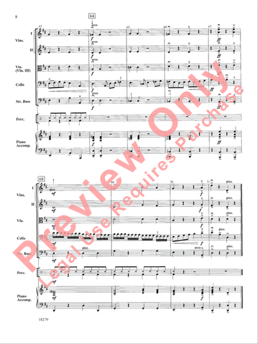 Cellos Ole! String Orchestra scores gallery preview page 9