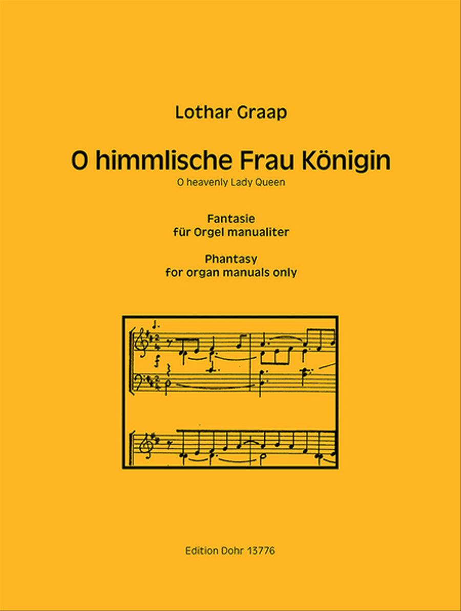 O himmliche Frau Königin -Fantasie für Orgel manualiter- Score scores gallery preview page 1
