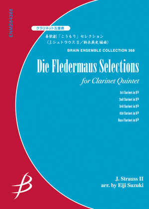 Book cover for Die Fledermaus Selections for Clarinet Quintet