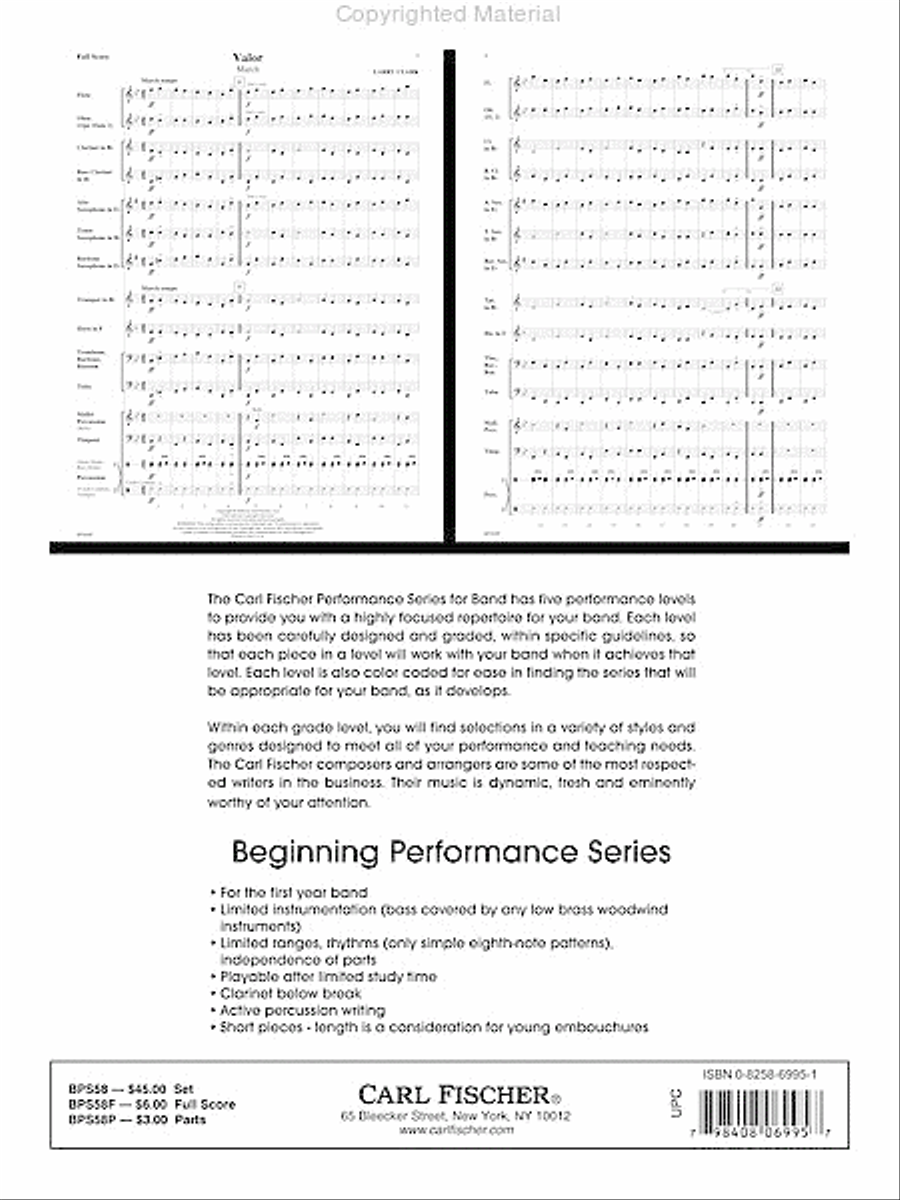 Supremacy Concert Band scores gallery preview page 17