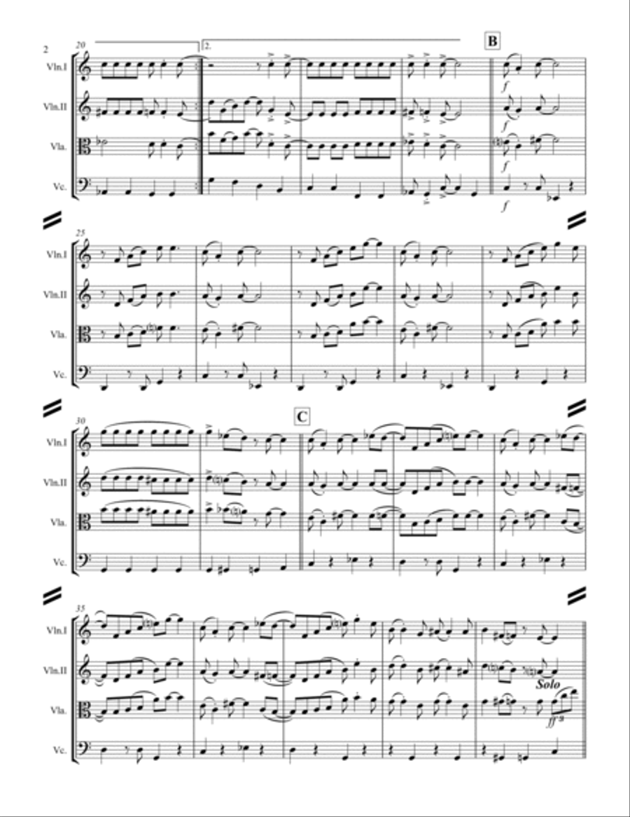 In The Mood String Quartet scores gallery preview page 3