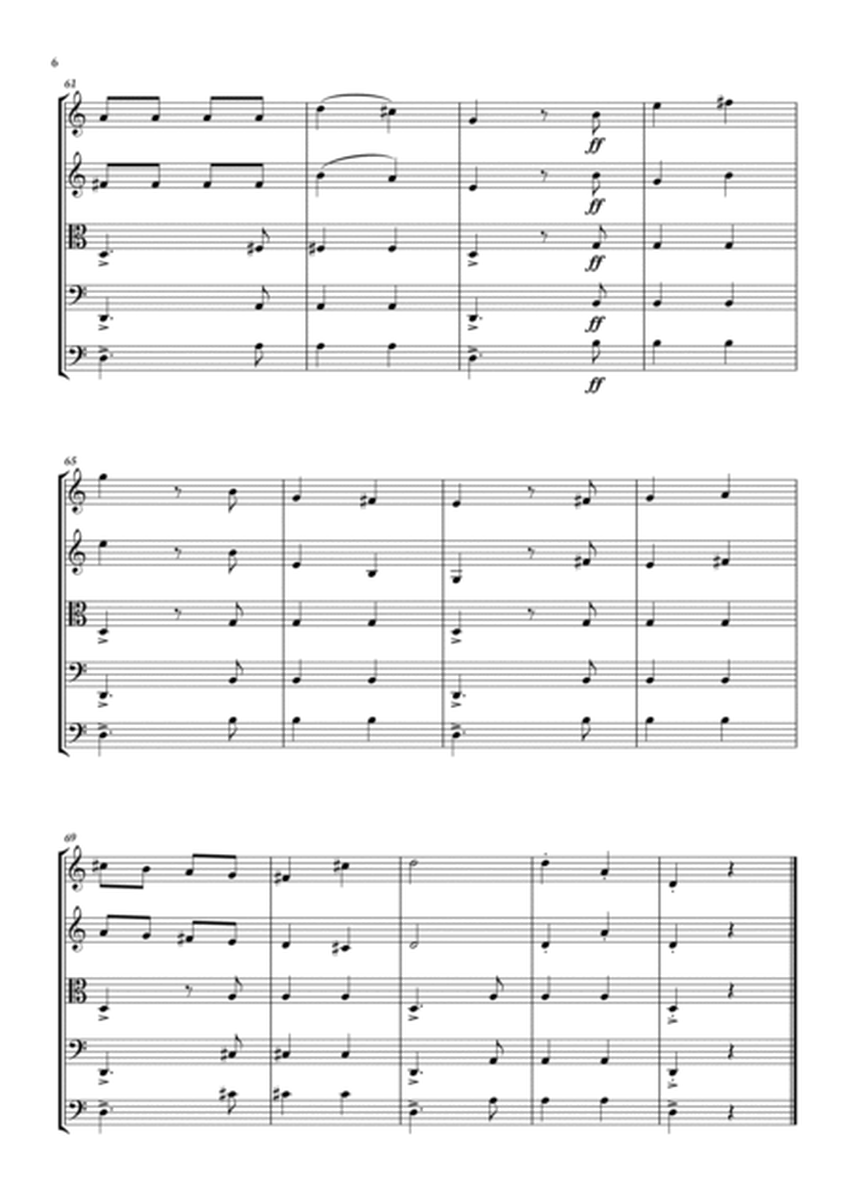 Habanera - Georges Bizet (Carmen) for String Quintet in a easy version - Score and parts image number null
