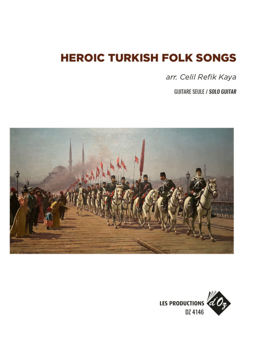 Heroic Turkish Folk Songs Classical Guitar scores gallery preview page 1