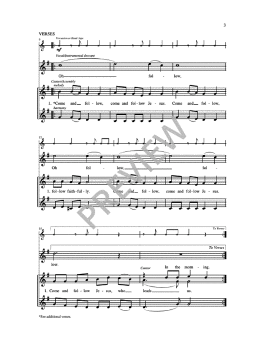 Somlandela / Come and Follow 2-Part scores gallery preview page 3