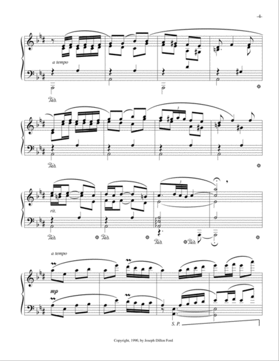 Caprice en forme d'arabesques (Caprice in the Form of Arabesques) for piano solo Piano Solo scores gallery preview page 4