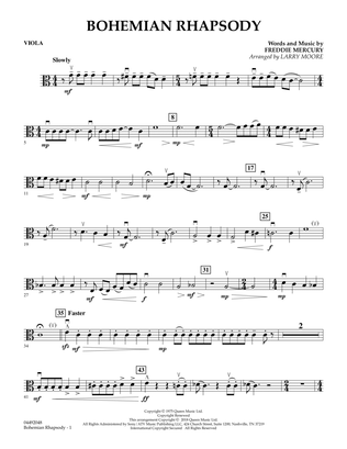 Bohemian Rhapsody (arr. Larry Moore) - Viola