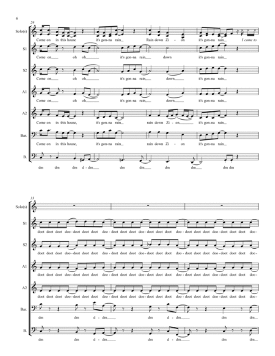 Sunday Candy A Cappella scores gallery preview page 6