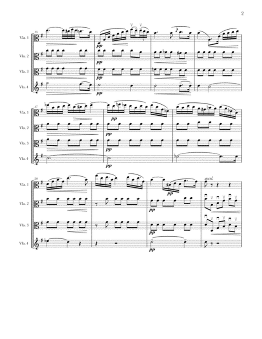Étude Op. 25, No. 7 Arranged for Viola Quartet