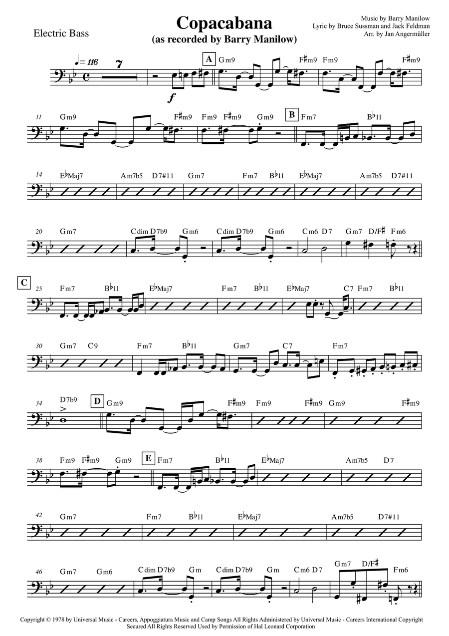 Copacabana (At The Copa) Acoustic Guitar scores gallery preview page 1