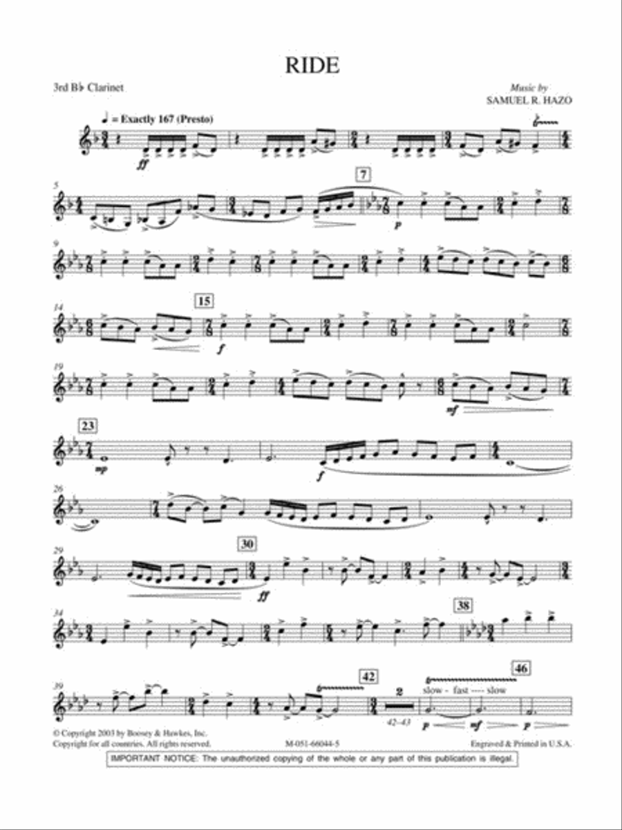 Ride Concert Band scores gallery preview page 6