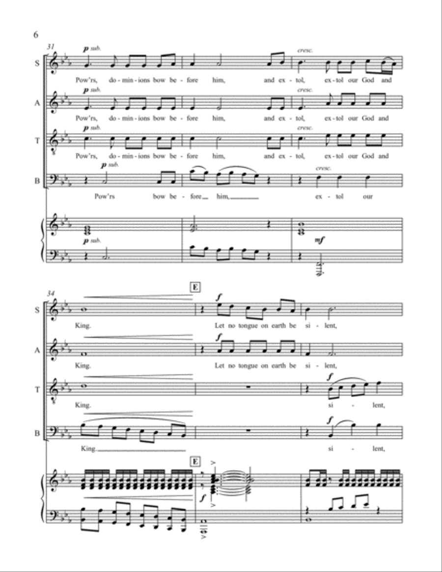 Alpha and Omega: 1. The Father's Love 4-Part scores gallery preview page 6