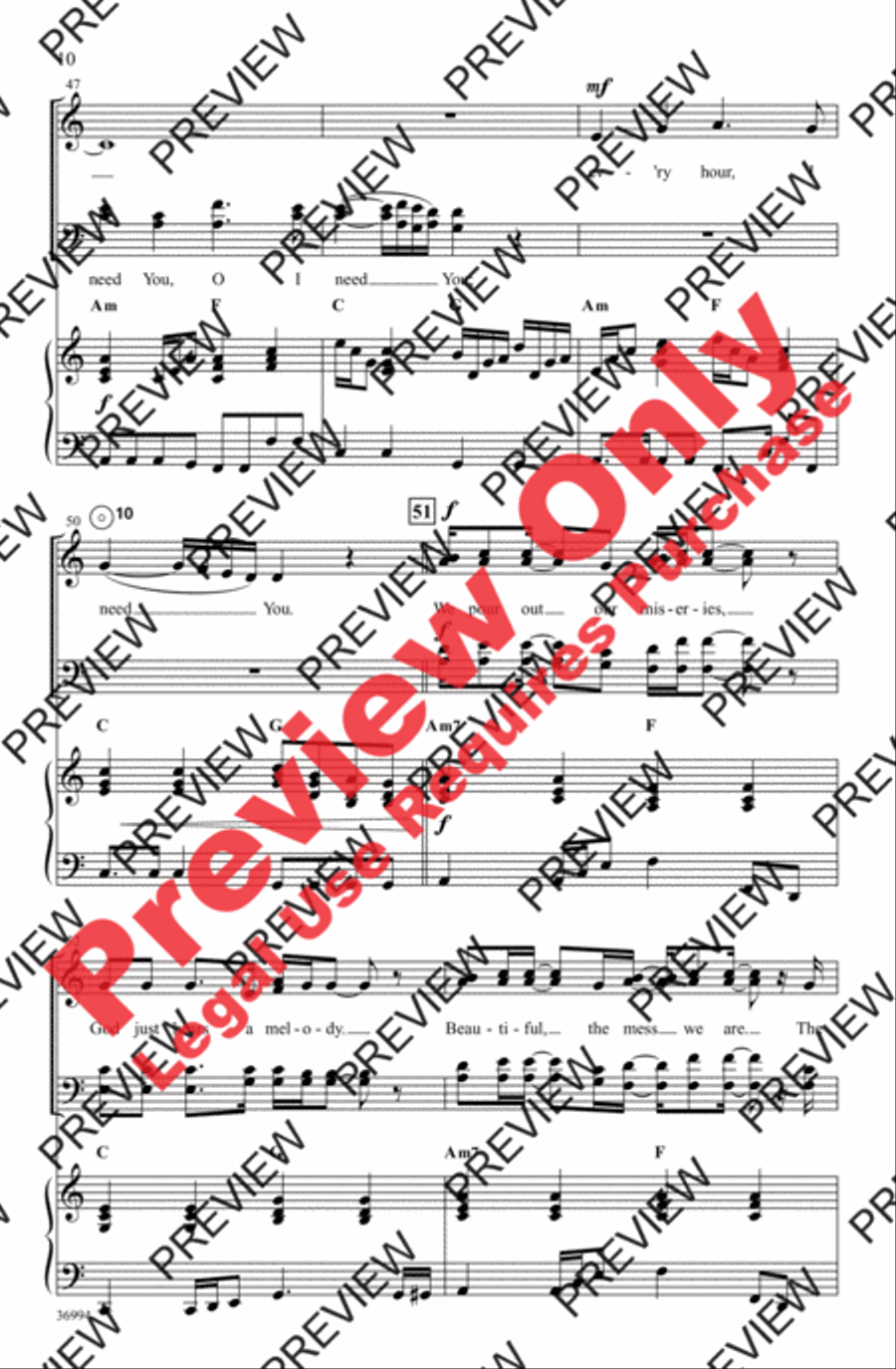 Better Than a Hallelujah 4-Part scores gallery preview page 10