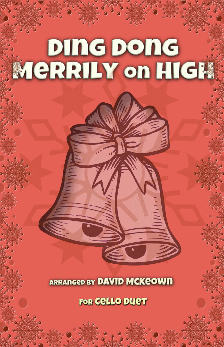 Ding Dong Merrily on High, Jazz Style, for Cello Duet String Duet scores gallery preview page 1