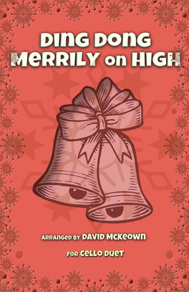 Book cover for Ding Dong Merrily on High, Jazz Style, for Cello Duet