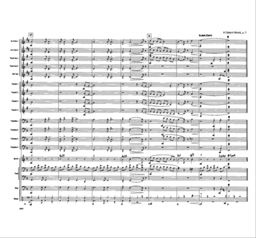 A Distant World Jazz Ensemble - Sheet Music page 7