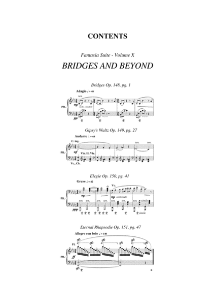 BRIDGES AND BEYOND - Volume 10 (Piano and Orchestra) - Fantasia Suite