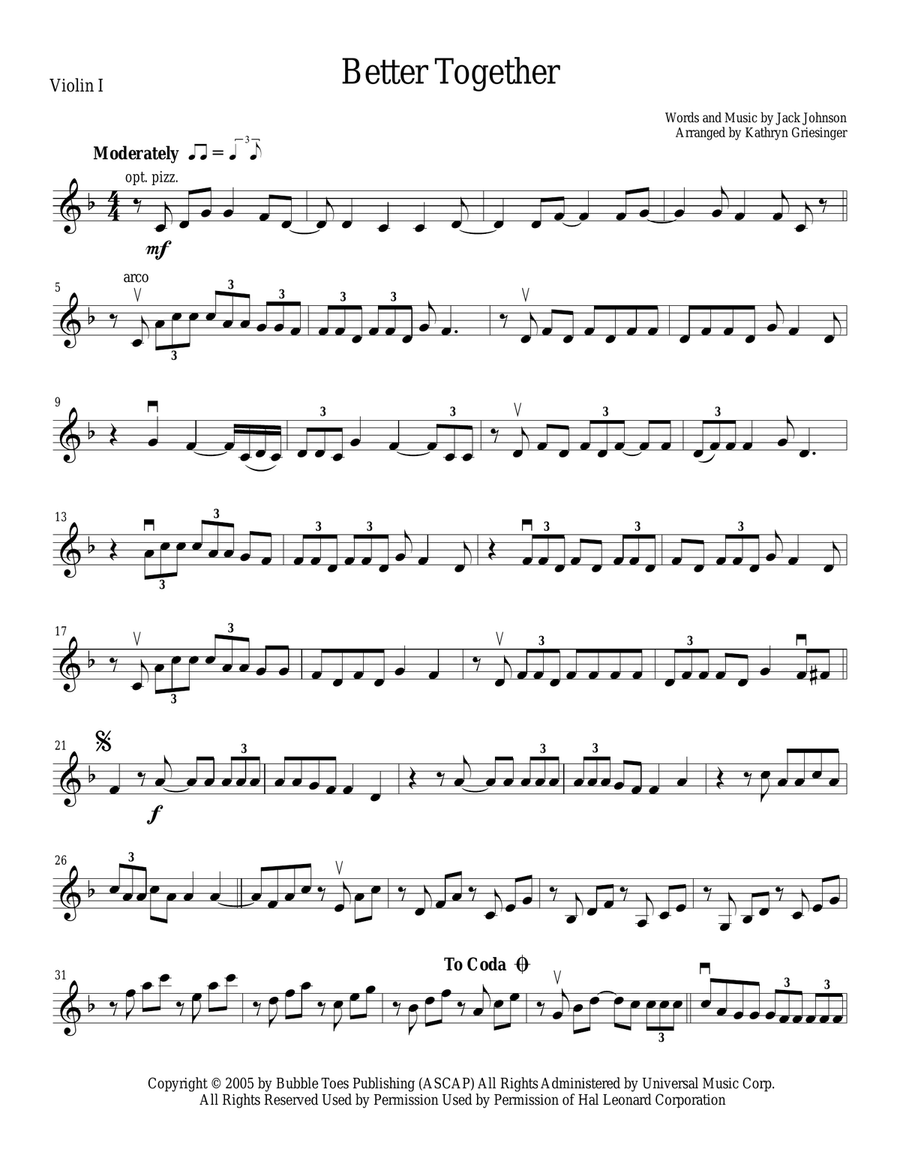 Better Together String Quartet scores gallery preview page 1