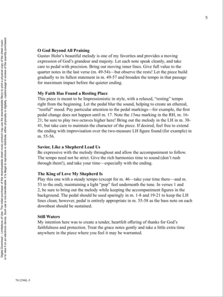 Thy Tender Care Piano Solo scores gallery preview page 5