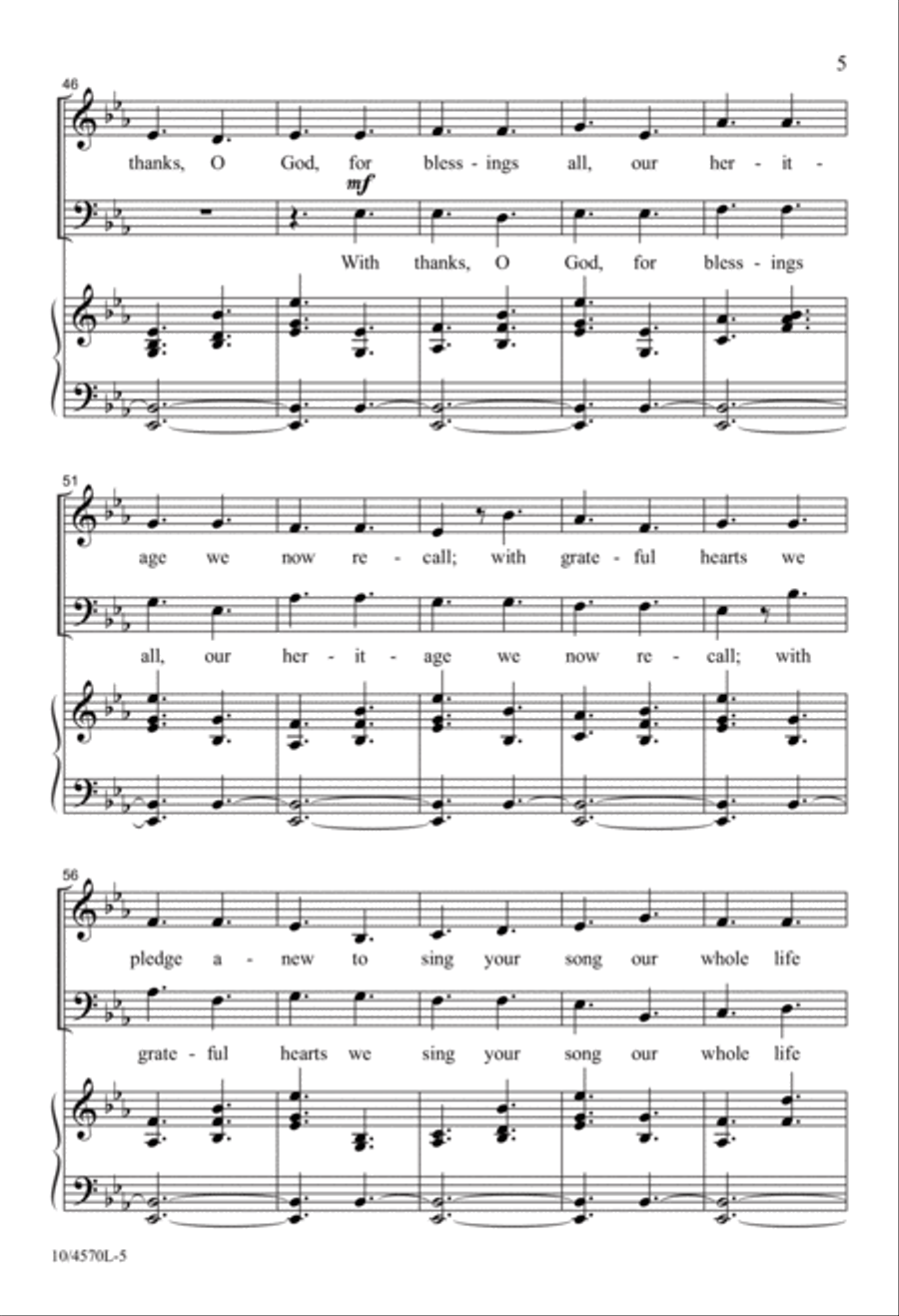 Sing a New Song to the Lord 2-Part scores gallery preview page 5