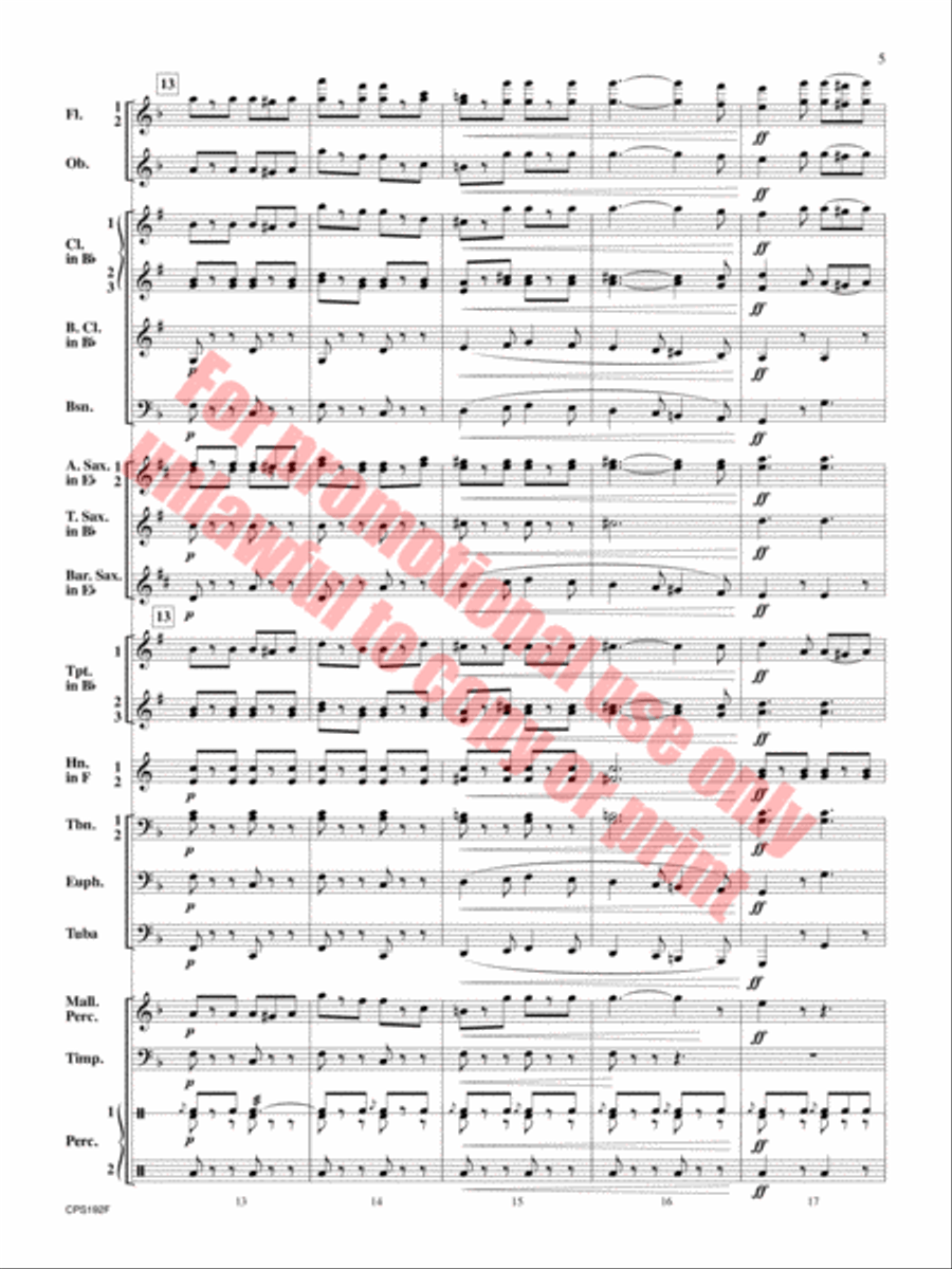 Liberty Bell Concert Band scores gallery preview page 6