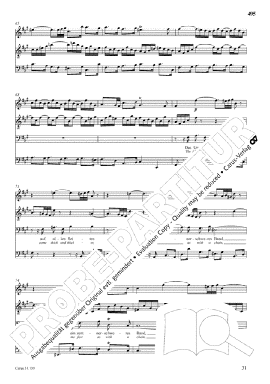 The Complete Sacred Vocal Works (Das geistliche Vokalwerk) Voice scores gallery preview page 496
