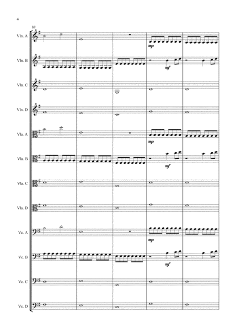A Million Dreams Small Ensemble scores gallery preview page 4