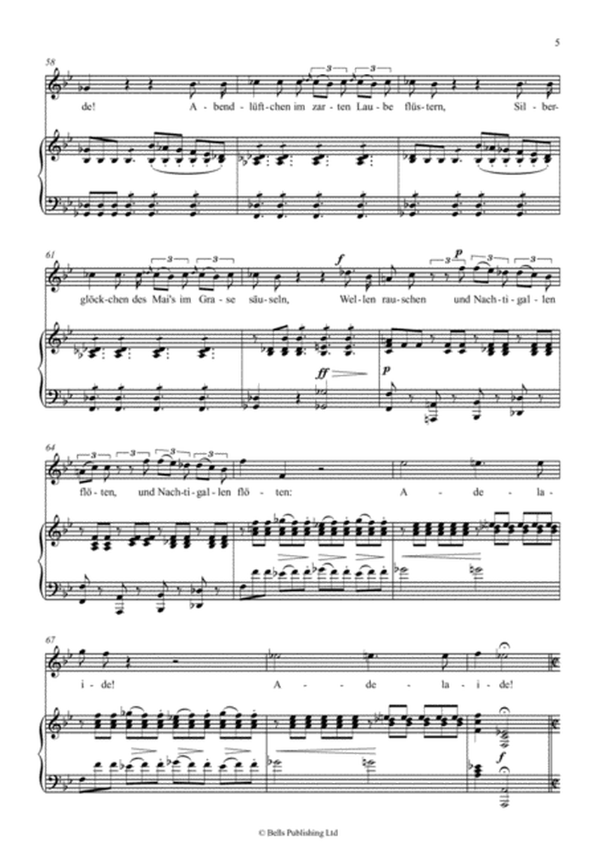 Adelaide, Op. 46 (Original key. B-flat Major)