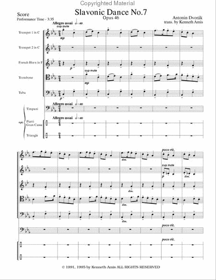 Slavonic Dance No.7, Op.46 Horn scores gallery preview page 2