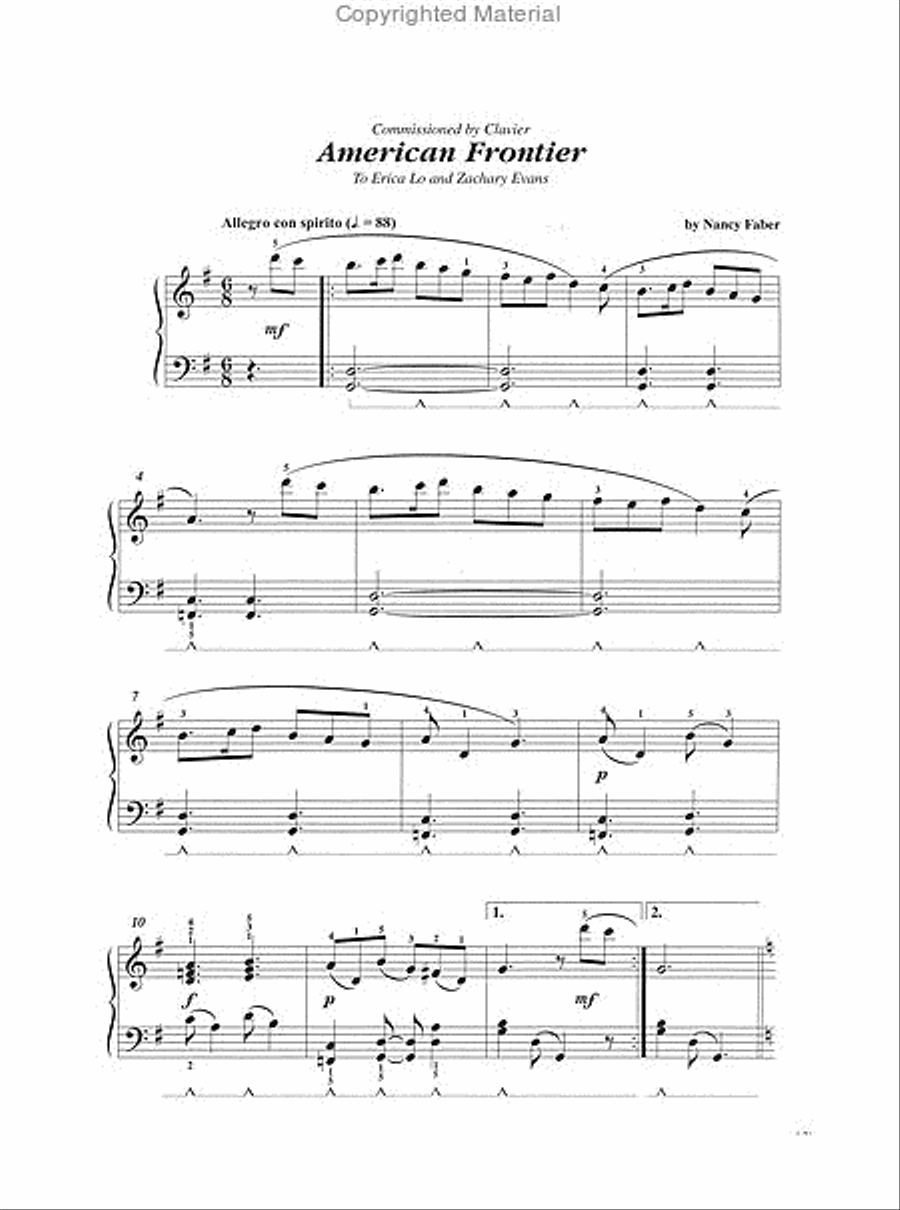 American Frontier American Frontier Piano Method scores gallery preview page 2