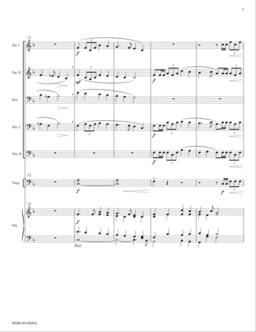 For the Music of Creation (Full Score)