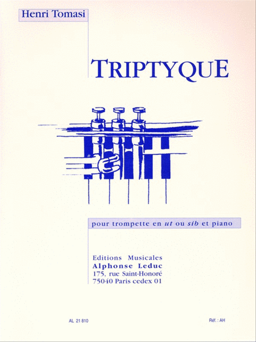 Tryptique (trumpet And Piano) Trumpet Solo scores gallery preview page 1