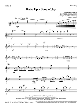 Raise Up A Song Of Joy - Violin 1