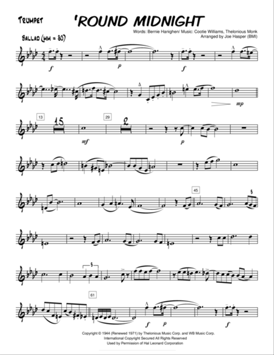Round Midnight Round Midnight Small Ensemble scores gallery preview page 2
