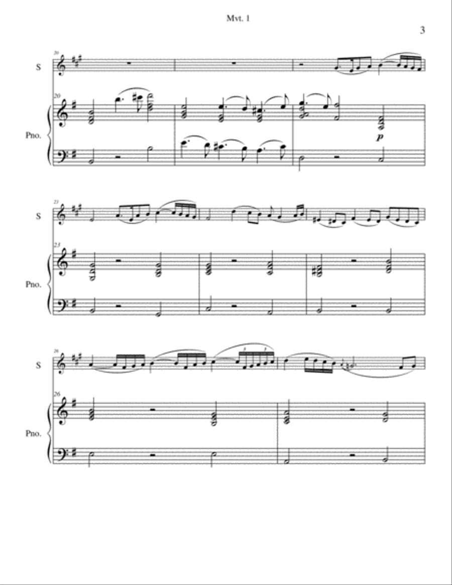 Telemann Viola Concerto in G Tenor Saxophone scores gallery preview page 3