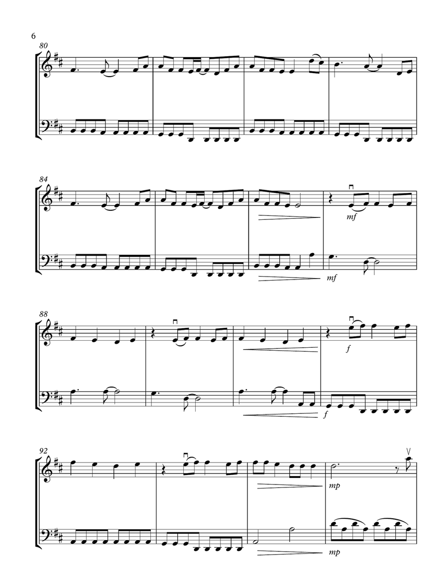 Gone, Gone, Gone String Duet scores gallery preview page 6