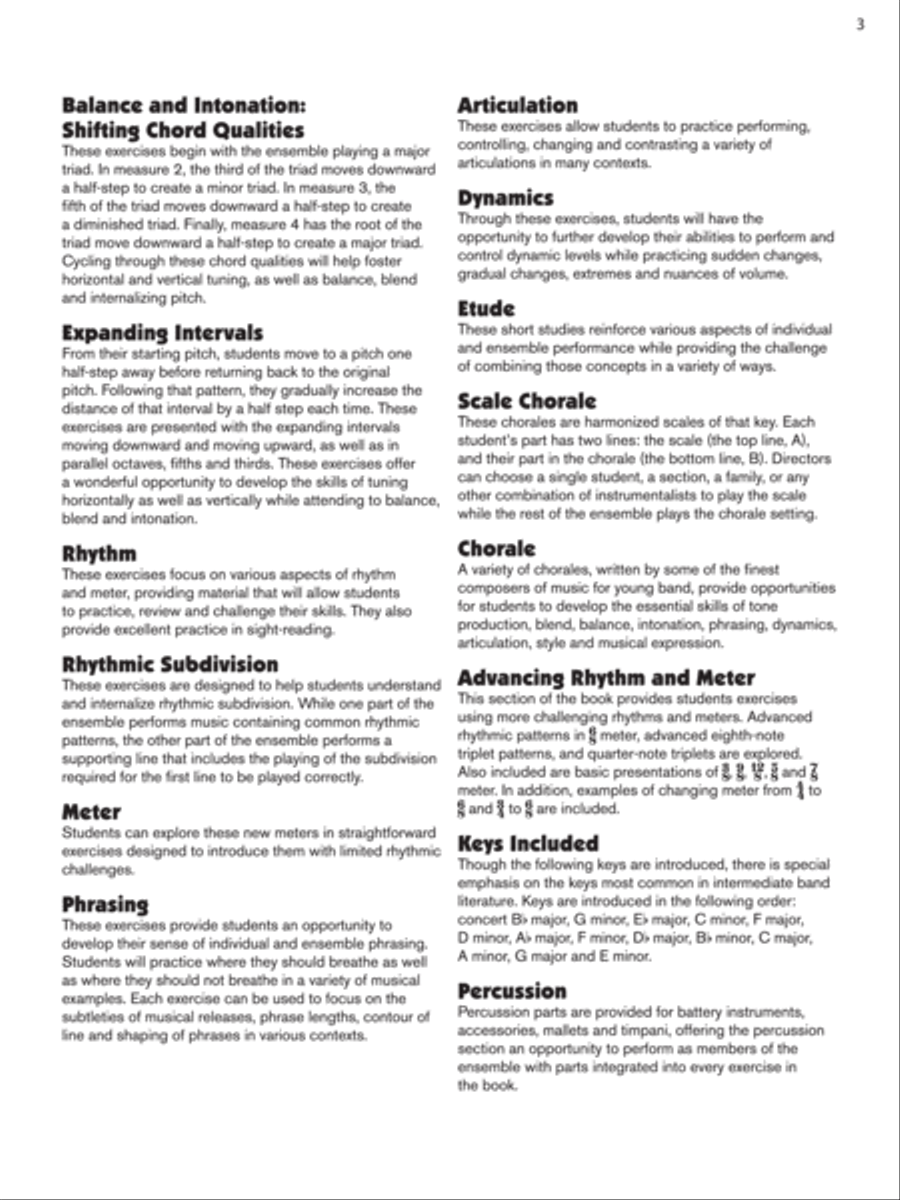 Sound Innovations for Concert Band -- Ensemble Development for Intermediate Concert Band