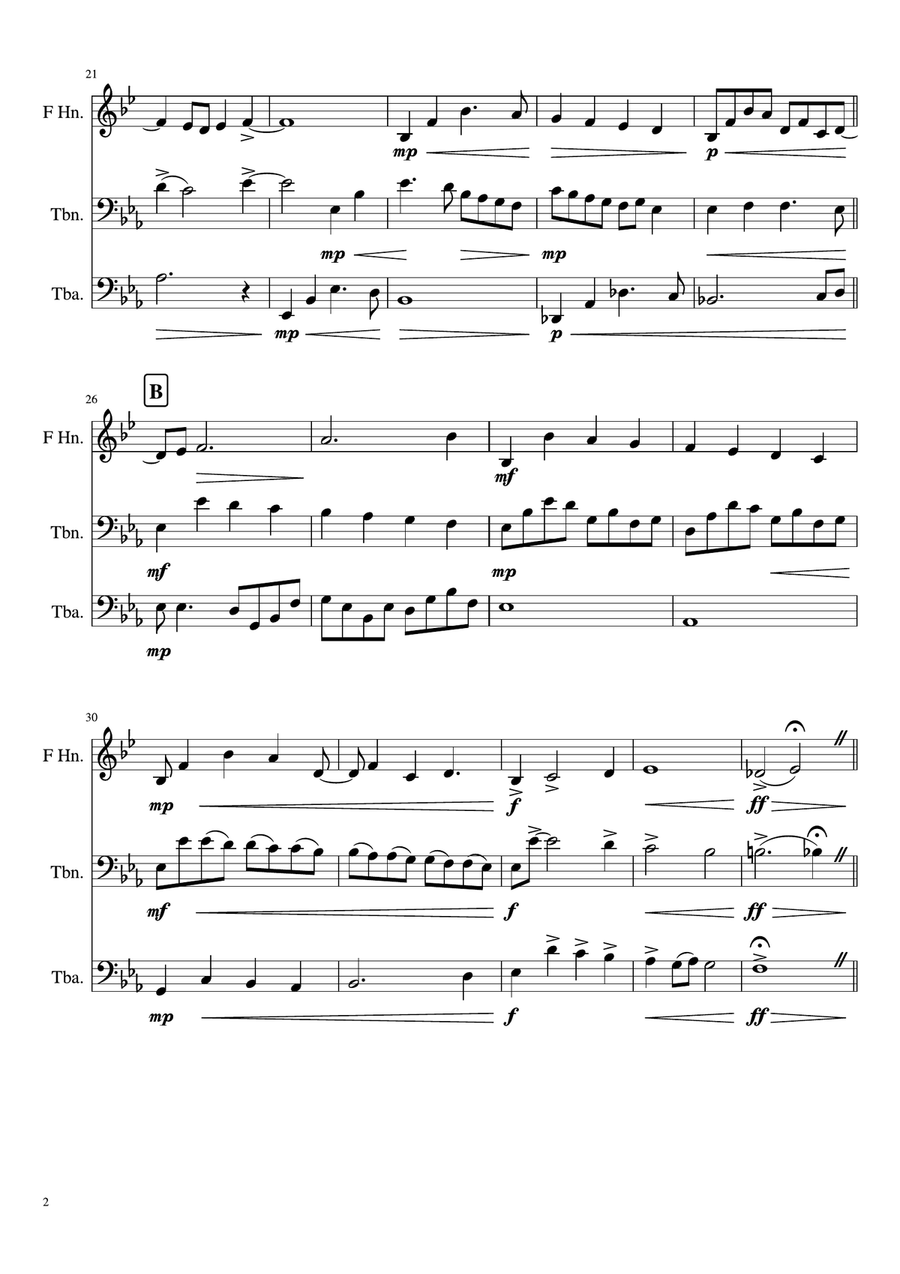 Trio Brass Trio scores gallery preview page 2
