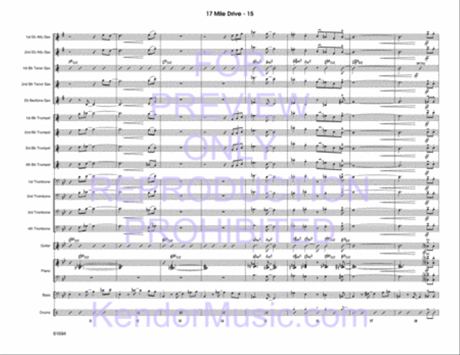 17 Mile Drive Jazz Ensemble scores gallery preview page 16