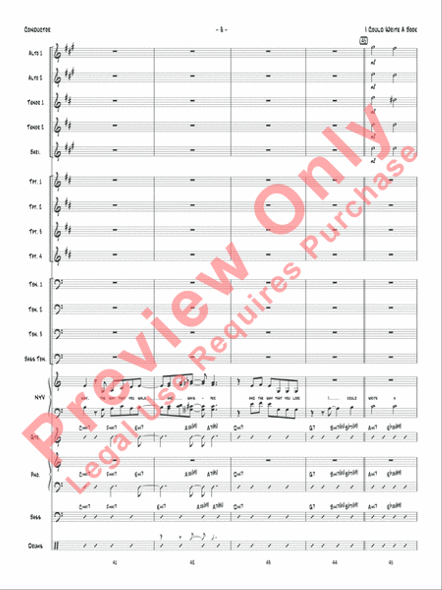 I Could Write a Book Jazz Ensemble scores gallery preview page 11