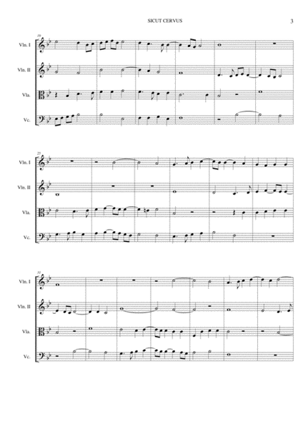 SICUT CERVUS - for String Quartet with Parts image number null