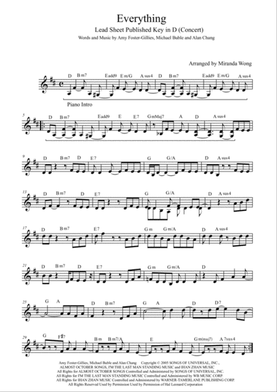 Everything Voice scores gallery preview page 1