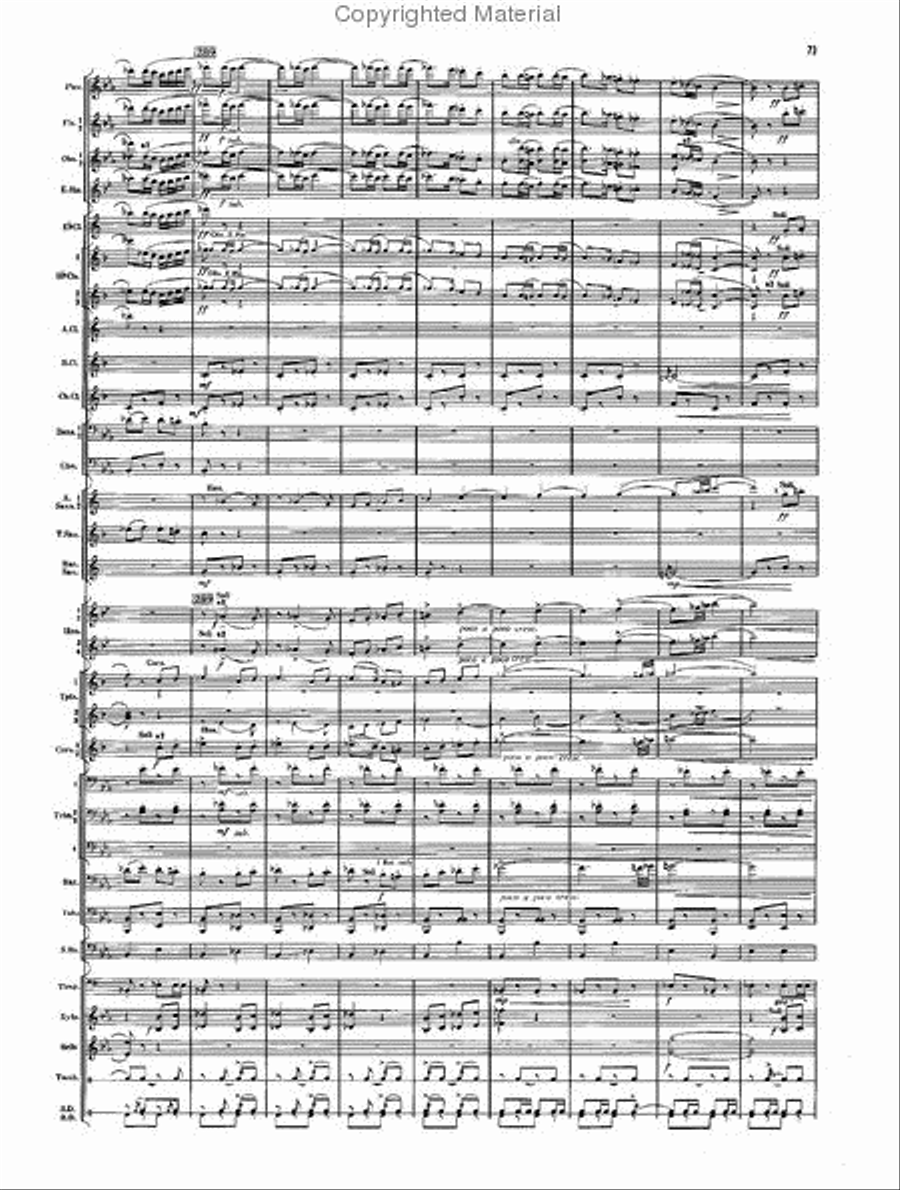 Armenian Dances, Part II Concert Band scores gallery preview page 71