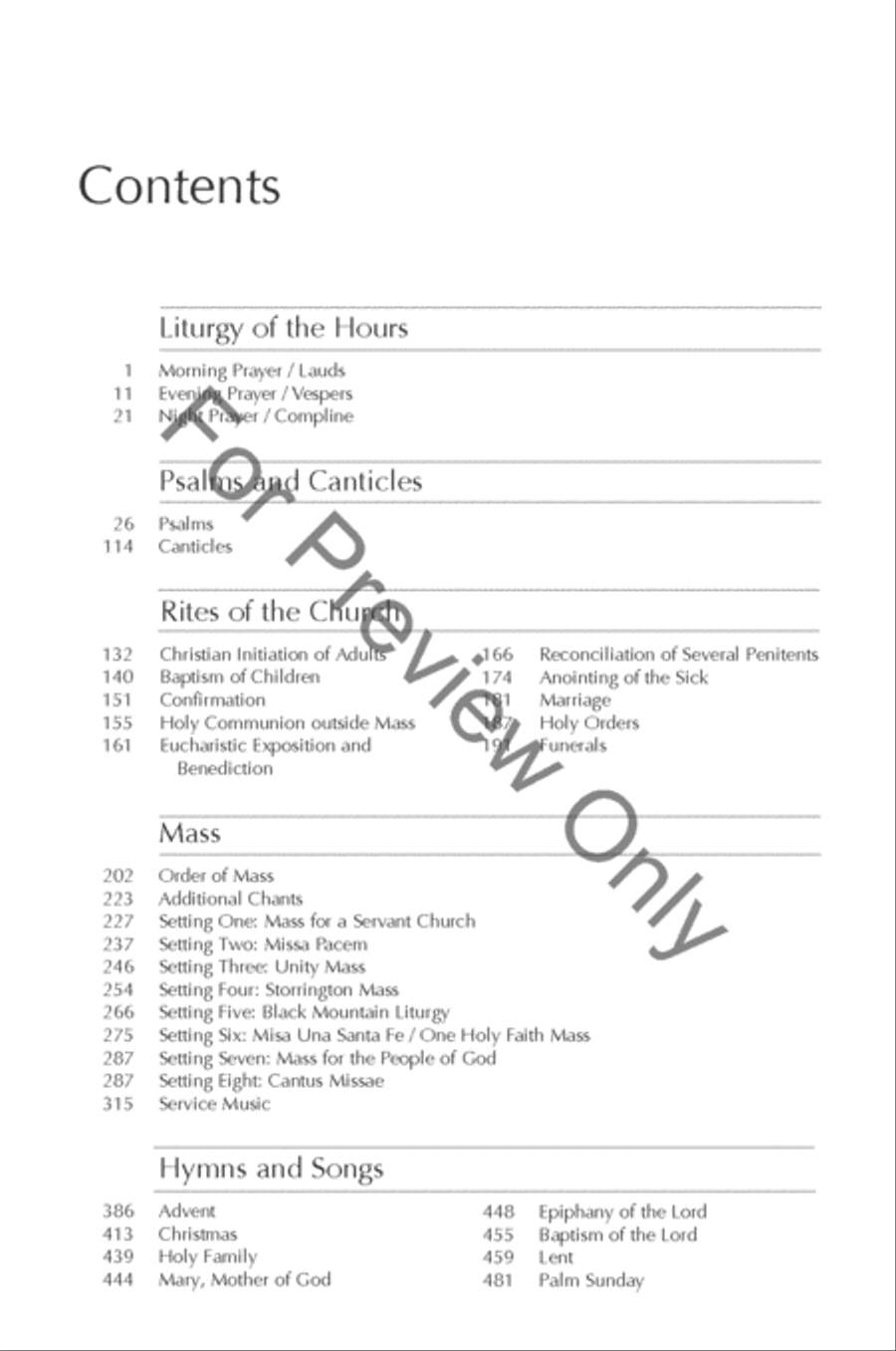 Worship, Fourth Edition - Pew without Readings Choir scores gallery preview page 6