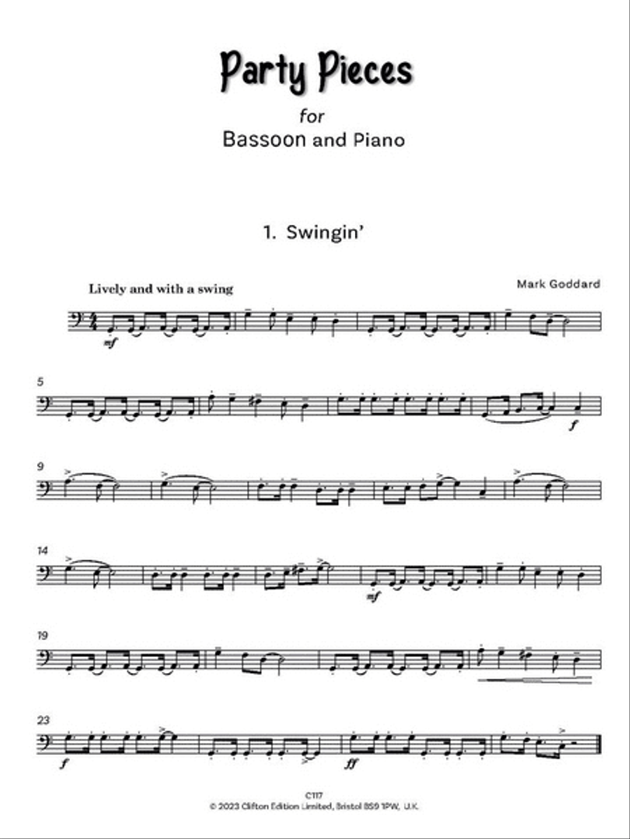 Party Pieces Party Pieces Bassoon Solo scores gallery preview page 2