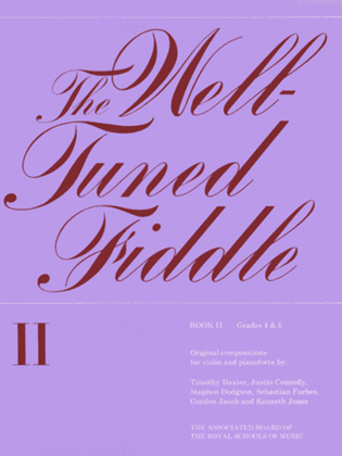 Book cover for The Well-Tuned Fiddle, Book II