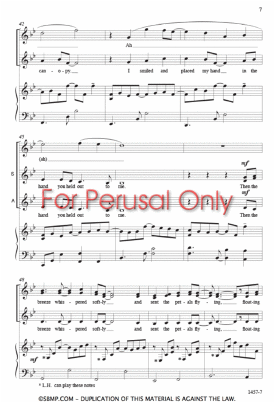 Cherry Blossom Snow - SSA Octavo SSA scores gallery preview page 6