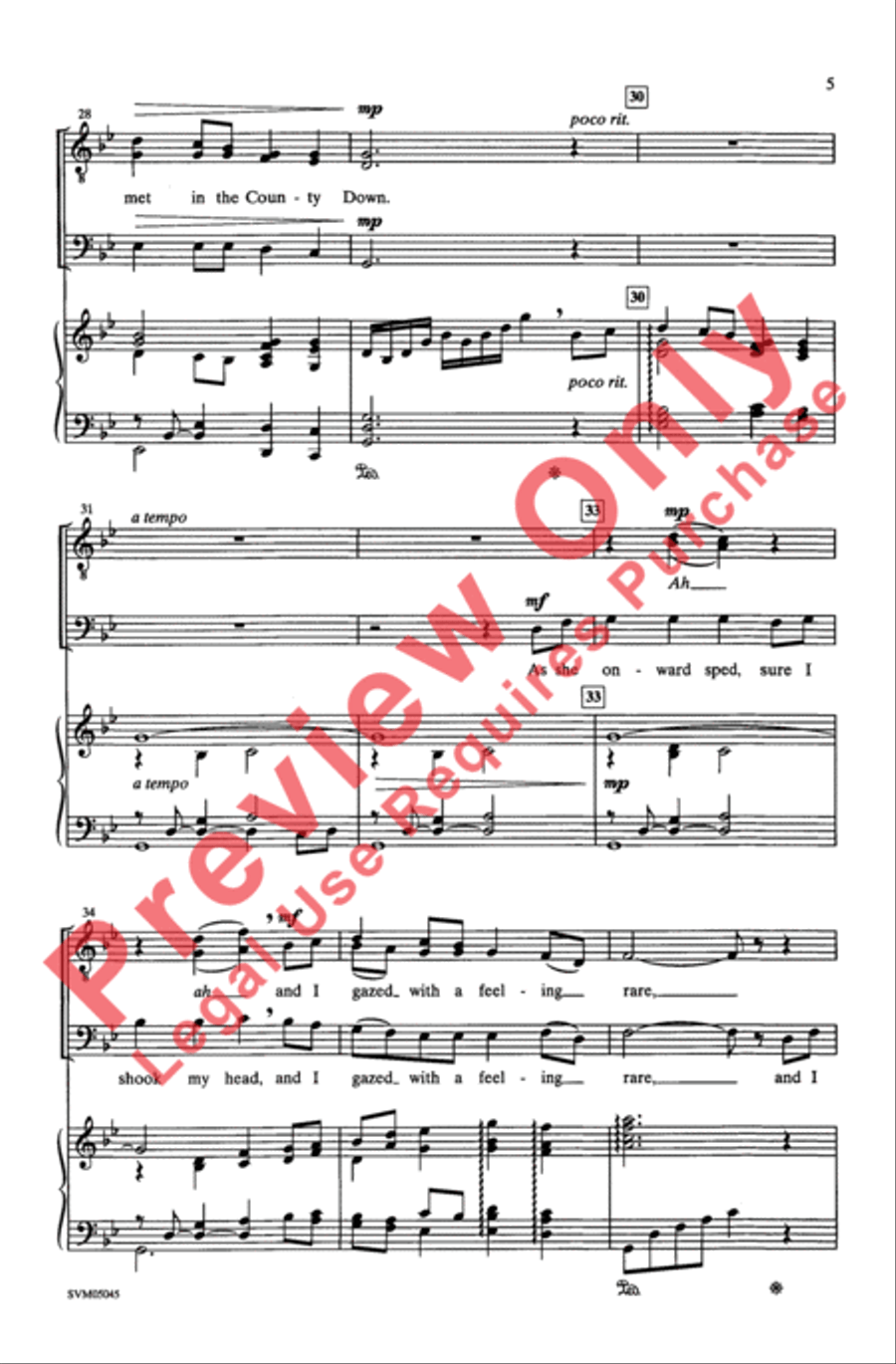 Star of the County Down Men's Choir scores gallery preview page 5