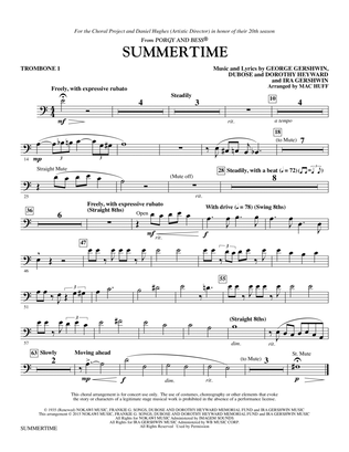 Summertime - Trombone 1
