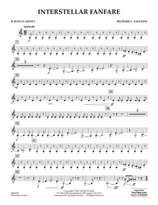 Interstellar Fanfare - Bb Bass Clarinet